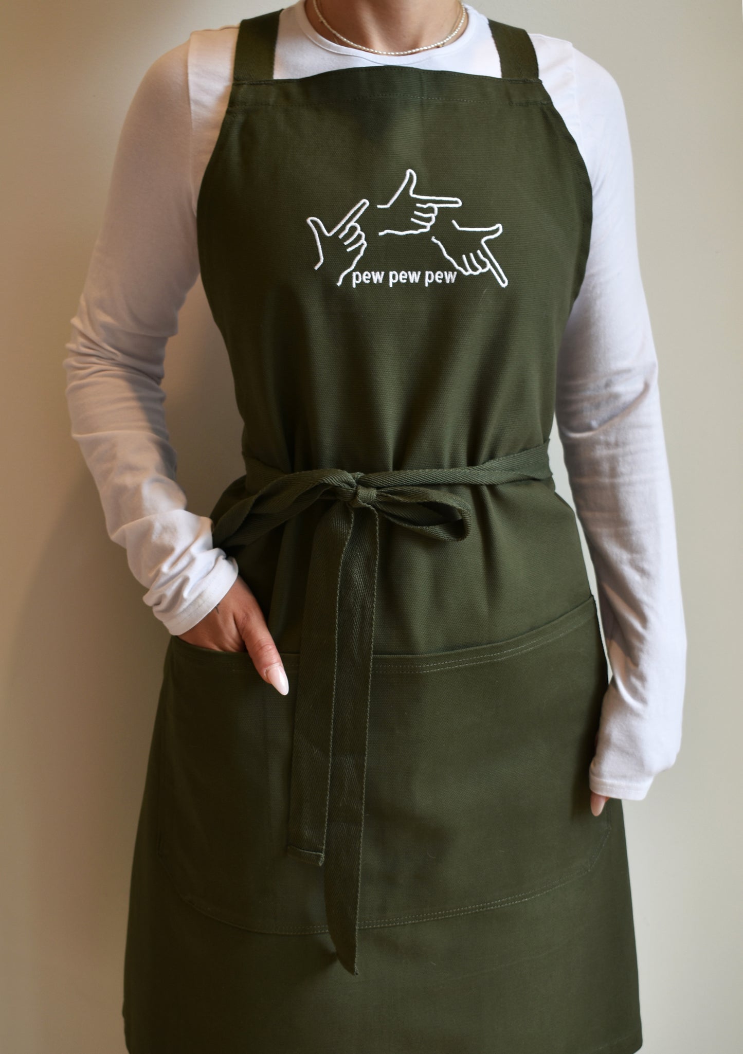 The 'pew pew pew' Apron - Green